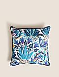 Cotton with Linen Floral Cushion
