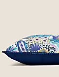Cotton with Linen Floral Cushion