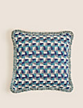 Chenille Geometric Cushion