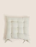 Set of 2 Pure Cotton Seat Pads