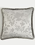 Coussin jacquard en chenille