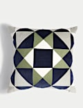 Velvet Geometric Cushion