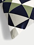 Velvet Geometric Cushion