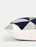 Velvet Geometric Cushion