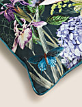 Bird Floral Embellished Cushion