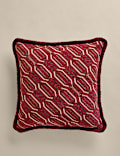 Chenille Geometric Cushion