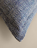 Pure Cotton Herringbone Cushion