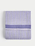 Plaid en tricot bicolore