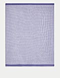 Plaid en tricot bicolore