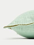 Pure Cotton Large Embroidered Scallop Cushion