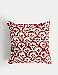 Pure Cotton Fan Jacquard Cushion