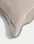 Kissen aus Samt mit Muschelrand