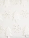 Pure Cotton Christmas Tree Applique Cushion