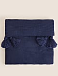 Knitted Tassel Throw