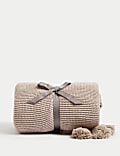 Knitted Tassel Throw