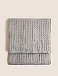 Pure Cotton Large Waffle Throw