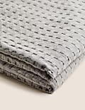 Pure Cotton Large Waffle Throw