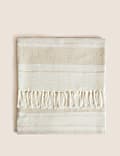 Pure Cotton Striped Throw