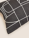 Cotton Rich Geometric Bolster Cushion