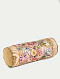 Pure Cotton Floral Bolster Cushion