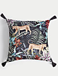 Chenille Leopard Print Cushion