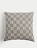 Cotton Blend Geometric Woven Cushion