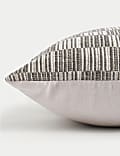 Cotton Blend Geometric Woven Cushion