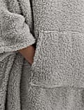 Teddy Fleece Hooded Blanket
