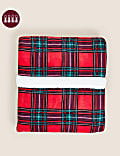 Selimut Sofa Fleece Borg Motif Kotak