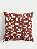 Coussin 100 % coton à motif jacquard