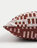 Coussin 100 % coton à motif jacquard