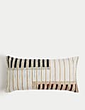 Wool Blend Textured Bolster Cushion