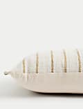 Wool Blend Textured Bolster Cushion
