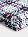 Borg Fleece Check Throw