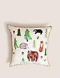 Pure Cotton Woodland Cushion
