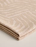 Cotton Rich Geometric Throw