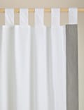 Tab Top Curtains with Stripe