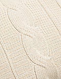 Pure Cotton Cable Knit Cushion