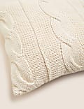 Pure Cotton Cable Knit Cushion