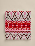 Knitted Fair Isle Throw