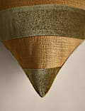 Pure Cotton Velvet Diagonal Stripe Cushion