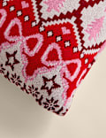 Knitted Christmas Fair Isle Cushion