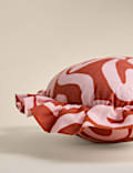 Cotton Rich Printed Frilly Heart Cushion