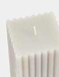 Square Ridged Pillar Candle