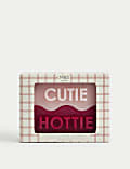 Set of 2 Hottie & Cutie Pillar Candles