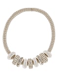Silver Plated Ring & Mesh Stretch Bracelet