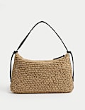 Slouchy Straw Shoulder Bag
