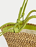 Petit sac à bandoulière tissé en paille