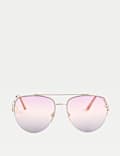 Ombre Aviator Sunglasses