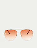 Ombre Aviator Sunglasses